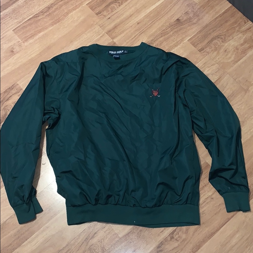 VINTAGE RALPH LAUREN POLO GOLD NYLON CREWNECK